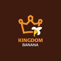 koning banaan logo vector