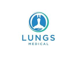 eenvoudige longen logo sjabloon vector, gezondheid longen sjabloon, logo symboolpictogram vector