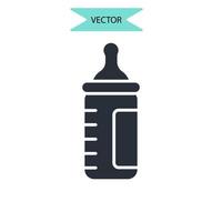 fles fopspeen iconen symbool vector-elementen voor infographic web vector