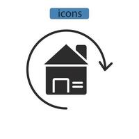 homepage pictogrammen symbool vectorelementen voor infographic web vector