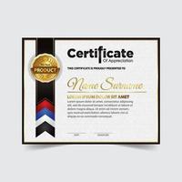 diploma certificaat van prestatie sjabloon in vector. prijssjablonen, prestaties voor bedrijven, beste prijsdocumenten vector