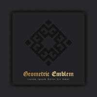 luxe gouden ornament embleem ontwerp stijlvolle lijn kunst decoratief logo. hotellabelsjabloon vector