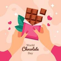 wereld chocolade dag illustratie vector