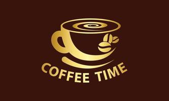 koffie-logo. koffiekopje logo. koffie icoon. vector