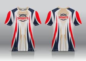 esport jersey gaming-ontwerp voor- en achteraanzicht vector