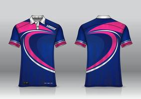 poloshirt uniform ontwerp voor buitensporten vector