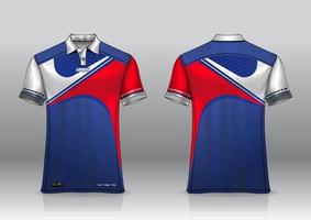 poloshirt uniform ontwerp voor buitensporten vector