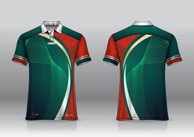 poloshirt uniform ontwerp voor buitensporten vector