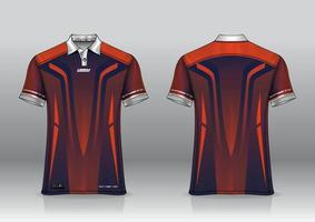 poloshirt uniform ontwerp voor buitensporten vector