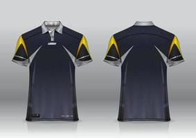 poloshirt uniform ontwerp voor buitensporten vector