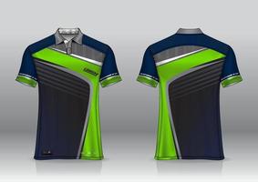 poloshirt uniform ontwerp voor buitensporten vector