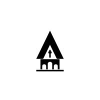 kerk pictogram logo vector