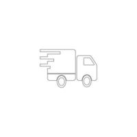 vrachtwagen pictogram vector illustratie ontwerp