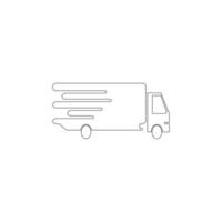 vrachtwagen pictogram vector illustratie ontwerp