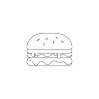 hamburger pictogram afbeelding ontwerp vector
