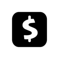dollar symbool logo vectorillustratie vector