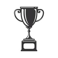 trofee silhouet. trofee cup lijntekeningen logo's of pictogrammen. vectorillustratie. vector