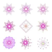 set van star burst zonnestraal abstracte vectorillustratie vector