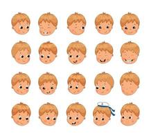 jongen avatars collectie vector