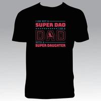 stijlvol vader t-shirtontwerp vector