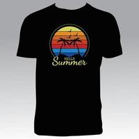 zomer vintage t-shirtontwerp vector