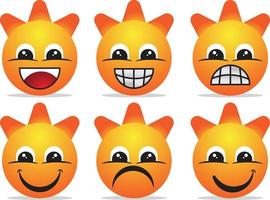 emoji set pictogram vector kan bewerkbaar