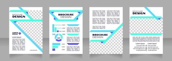 productiefactoren blauw blanco brochureontwerp vector