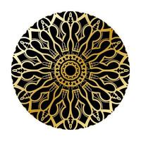 luxe sier Indisch mandala-ontwerp. vector