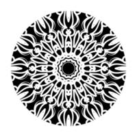 luxe sier Indisch mandala-ontwerp. vector