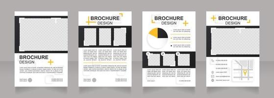 merk stretching strategie blanco brochureontwerp vector