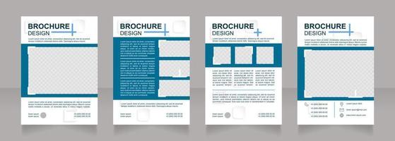 blanco brochureontwerp voor zakelijke effectiviteit verbeteren vector