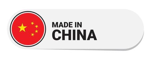 pictogram gemaakt in china, geïsoleerd op een witte achtergrond vector