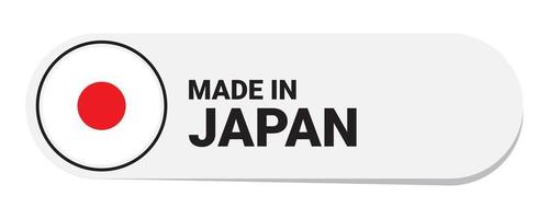 pictogram gemaakt in japan, geïsoleerd op een witte achtergrond vector