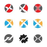 x brief logo sjabloon vector pictogram illustratie ontwerp