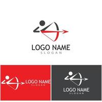 boogschutter logo sjabloon vector symbool illustratie ontwerp