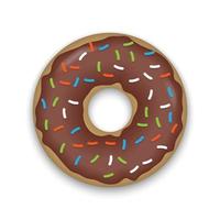 realistische donut geïsoleerd vector