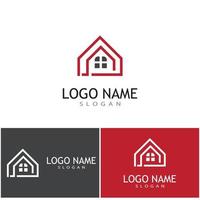 onroerend goed en constructie logo-ontwerp vector