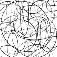 abstracte achtergrond lijnen lijnen doodle cirkels en ovalen vector patroon