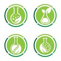 natuurlijke geneeskunde logo afbeeldingen illustratie vector