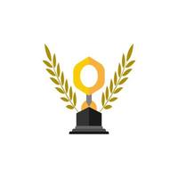 trofee pictogram vector illustratie ontwerp