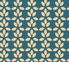 naadloos decoratief gouden patroon op een smaragdgroene achtergrond, bloemenornament in Japanse stijl. moderne lineaire kunstillustraties voor wallpapers, flyers, covers, banners, achtergronden vector
