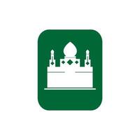 moskee tekening pictogram vector illustratie ontwerp