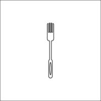 lepel en vork pictogram vector illustratie afbeelding