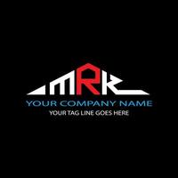 mrk letter logo creatief ontwerp met vectorafbeelding vector