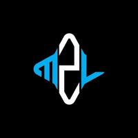 mzl letter logo creatief ontwerp met vectorafbeelding vector