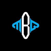 MBQ letter logo creatief ontwerp met vectorafbeelding vector