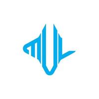 mul letter logo creatief ontwerp met vectorafbeelding vector