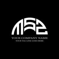 msz letter logo creatief ontwerp met vectorafbeelding vector