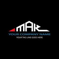 mak letter logo creatief ontwerp met vectorafbeelding vector