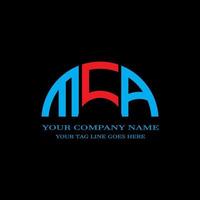 mca letter logo creatief ontwerp met vectorafbeelding vector